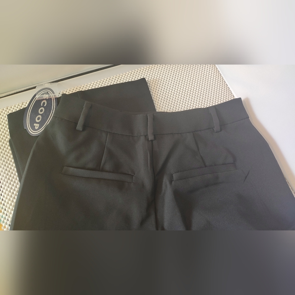 Scoop Women's Size 8 Ultimate Crepe High Rise Bootcut Suit Pants Black Soot NWT - Picture 3 of 5